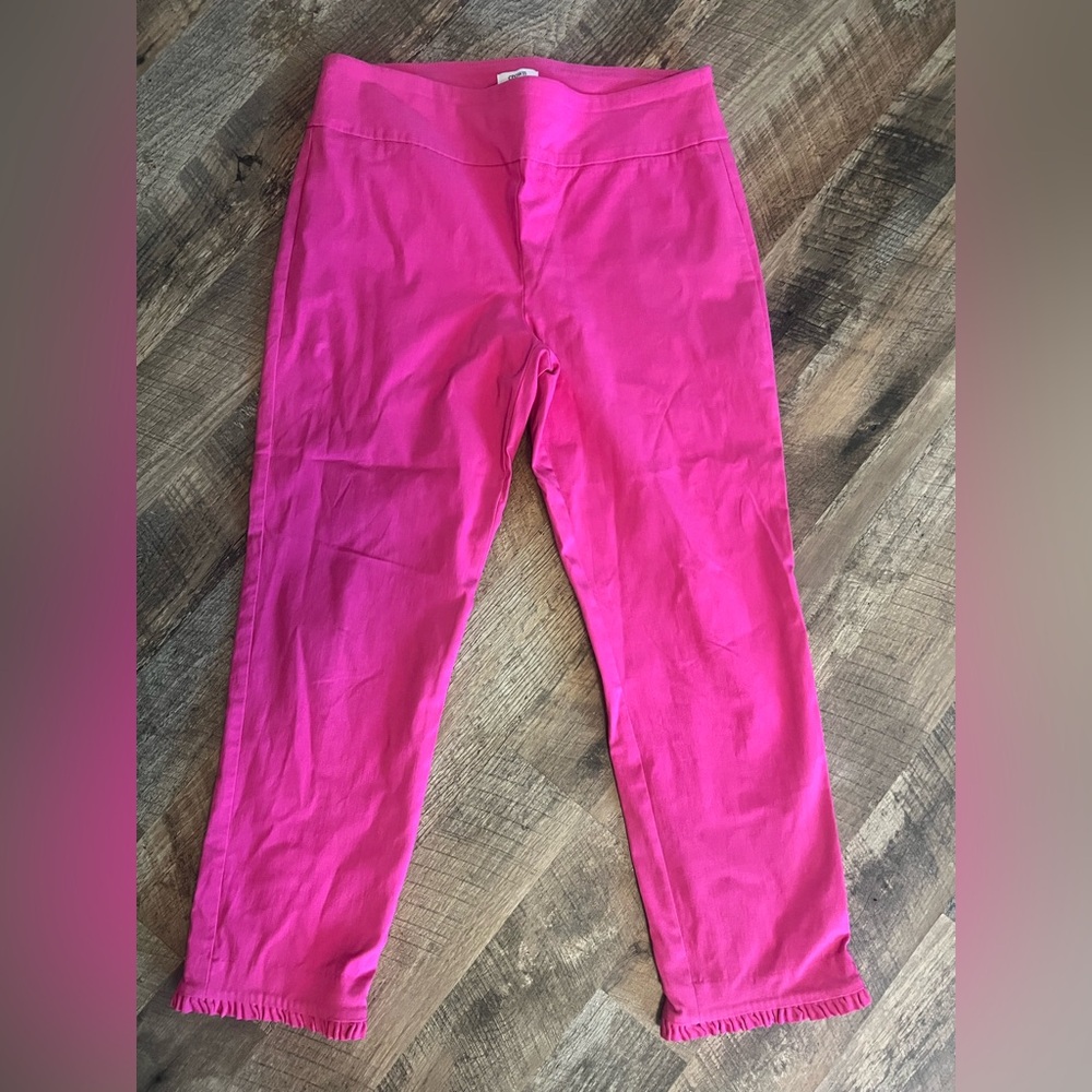 Crown & Ivy Vibrant Pink Women’s pull on dress pants
